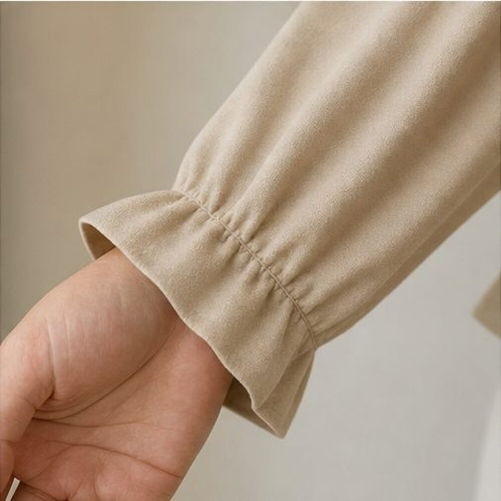 Sand Button Blouse - Picture 5 of 6
